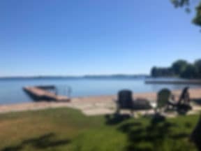 Beach House exterior and waterfront image.